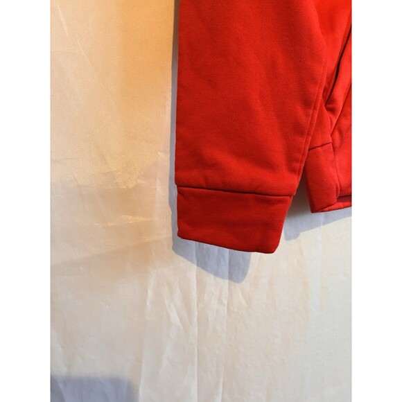 Nike Dri-Fit Hoodie Youth Small Red Black Swoosh Logo Pullover Athletic - Picture 2 of 10